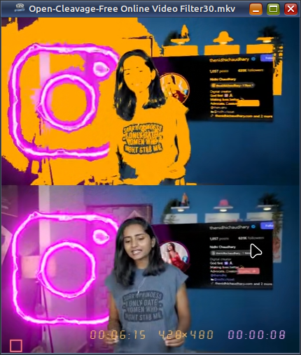 Screenshot of video player