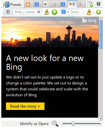 Animation created using GIMP showing Bing snafu Bing Website Animation